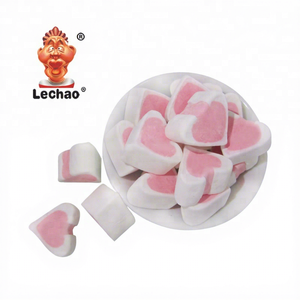Caramelle Morbide a Forma di Cuore Bianche e <span class=keywords><strong>Rosa</strong></span> al Gusto di Frutta, Halal, in Confezione Sacchetto - Product Image 5
