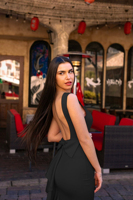 Vestidos de Fiesta Largos Personalizados, Vestido de Gala con Espalda Descubierta, Volantes, Elegantes para Mujeres, para Eventos Formales