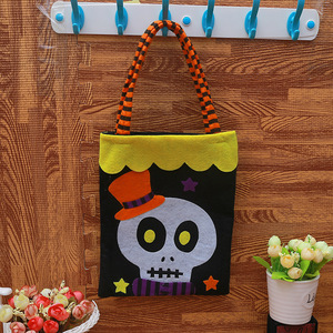 Bolsas <span class=keywords><strong>de</strong></span> Halloween para niños Trick or Treat Bolsas <span class=keywords><strong>de</strong></span> regalo Spider Pumpkin Web Tote Bag 4 Day of the Dead Party Candy Goodie Supplies - Product Image 4