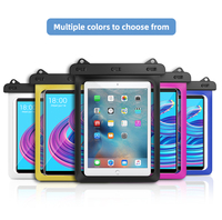 Vente en gros PVC IPX8 Boîtier étanche Sac étanche pour tablette avec logo personnalisé pour Ipad Phone Pouch Bag