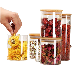 YOLOWE HOMEGlass Eco-Friendly Food Grade Airtight Storage Zipper Lids Modern Kitchen <b>Pantry</b> <b>Labels</b> for Flour Coffee Beans Party - Product Image 4