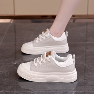 Zapatillas Blancas Estilo 2026 para Niñas - Zapatos Deportivos con Tacón Alto para Mantenerse Cómoda Mientras Haces Ejercicio, Zapatos Casuales - Product Image 2