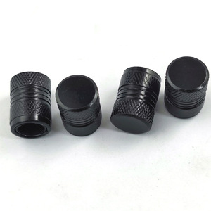 Aluminum Alloy Valve <b>Caps</b> 1 Blue 1 Black 1 Red 1 Gray American Style Tubeless Car Tire <b>Dust</b> Cover - Product Image 3