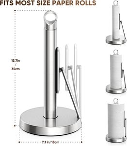 Support de papier <span class=keywords><strong>essuie</strong></span>-tout à un seul niveau en acier inoxydable résistant à la rouille Good Grips SimplyTear, gris - Product Image 2