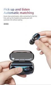 Cuffie sportive impermeabili <span class=keywords><strong>T11</strong></span> TWS con display a LED a basso costo auricolare <span class=keywords><strong>T11</strong></span> con cavo di ricarica di tipo C. - Product Image 4