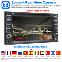 Reproductor de DVD para Auto de 7 Pulgadas con Pantalla Táctil Doble DIN, Estéreo Integrado con Bluetooth, USB, SD, FM, RDS, Control del Volante, Mirror Link