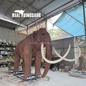 Modèle <span class=keywords><strong>de</strong></span> mammouth grandeur nature, animal <span class=keywords><strong>de</strong></span> l'âge <span class=keywords><strong>de</strong></span> glace, animal animatronique personnalisé, statue en acier métallique <span class=keywords><strong>pour</strong></span> intérieur et extérieur - Product Image 2
