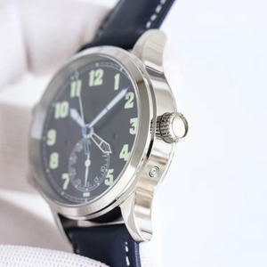 Reloj Automático Impermeable para Hombre, con Doble Zona Horaria, Estilo Piloto Platino, Ideal para Vacaciones - Product Image 3