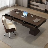 Bureau d'ordinateur de style minimaliste italien pour la maison, bureau de direction simple et haut de gamme