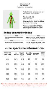 Echo vole Noël monstre aux cheveux verts Cosplay Costume One-Piece Tight Performance Outfit pour enfants TV & Movie - Product Image 6