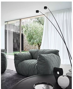 Poltrona Singola Samyam <span class=keywords><strong>Molto</strong></span> Morbida e Confortevole, Divano di Lusso Esclusivo in Colore Blu - Product Image 1
