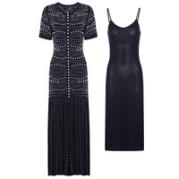 Nouvelle Robe de Soirée Longue de Luxe pour Femme, Style Français Élégant, Couleur Unie, Ornée de Perles, Faite à la Main, pour le Moyen-Orient Arabe, Collection 2026