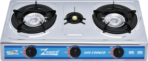 Estufa de Gas de Dos Quemadores, Acero Inoxidable, Portátil, Control por Perillas, Encendido Piezoeléctrico, Uso en Hoteles, Clase A, Apagado Automático, Fácil de Limpiar - Product Image 2