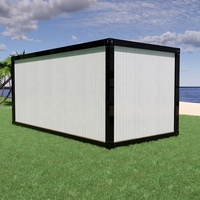 Maisons conteneurs préfabriquées sur mesure, 1 salle de bain, modernes, ignifuges, durables, pour écoles, ateliers, maisons compactes en kit, prêtes à être expédiées