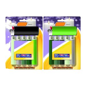 Encendedor de Cigarrillos Desechable B IC J6 Plateado con Función de Huella Dactilar, Lleno de Propano, Estilo Americano, para Regalos Empresariales - Product Image 2