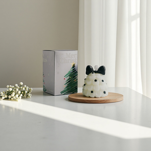 Coffret cadeau de Noël Bougie d'arbre de Noël faite à la main Bougies parfumées de vacances de Noël créatives - Product Image 4
