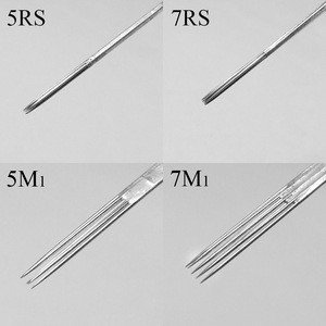 Agujas de Cartucho Desechables de Acero Inoxidable de 0.3mm y 0.35mm para Tatuajes, Tipo Shader y <span class=keywords><strong>Magnum</strong></span>, 50 Unidades/Caja, Forma Redonda/Cruzada/En Arco, Esterilizadas - Product Image 4