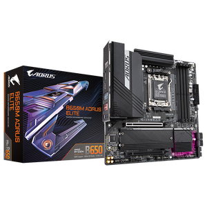 GIGABYTE B650M <span class=keywords><strong>AORUS</strong></span> ELITE AM5 Socket Motherboard Brand New for Gaming Desktop Supports AMD 7000 CPU & DDR5 RAM - Product Image 1