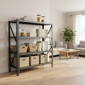 Adjustable Anti-Rust Steel Warehouse Shelves Medium Duty <strong>Rack</strong> Workshop Storage Metal <strong>Racks</strong> <strong>for</strong> <strong>Garage</strong> &amp; Warehouse - Product Image 4