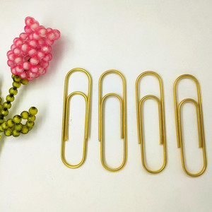 Văn Phòng Phẩm Trường Học Cung Cấp Phụ Kiện Tổ Chức 100MM Kẹp Giấy Vàng Văn Phòng Đơn Giản Dễ Dàng Kẹp Giấy - Product Image 2