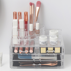 Modern Eco-Friendly Acrylic Jewelry Cosmetic Storage <strong>Boxes</strong> Durable Office Organizer Folding for Home Desk Use Injection - Product Image 2