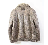 Veste en cuir de vache vintage en laine de luxe italienne pour homme, broderie personnalisable, 5XL, hiver, imperméable, séchage rapide, 3D, devant debout