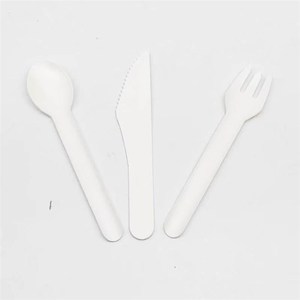 Phân hủy sinh học dĩa dùng một lần thiết lập dao kéo bán buôn giấy muỗng nĩa dao - Product Image 6