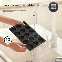 Nouveau moule en silicone pour gâteau mousse dessert, petit format, facile à démouler, qualité alimentaire, bricolage, cuisson au four, motif fleur de cerisier