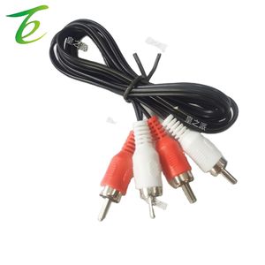 บัวสองชั้นเป็นคู่บัว2 RCAto2RCA 2เป็นคู่สัญญาณเสียงโทรทัศน์สี่สาย - Product Image 2