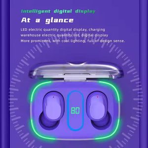 Y90 TWS V5.3 Gaming Wireless Earphone <b>Noise</b> Cancelling Sport Headsets Earbuds With Led Light - Product Image 6