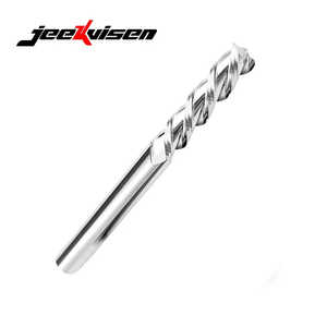 Jeekvisen Customizable 3-<b>Edge</b> Long Carbide End Mill 4mm Shank Diameter Coated CNC Tools for Aluminum & Metal Milling <b>Cutter</b> - Product Image 2