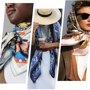 Écharpes pour femmes de couleur verte <span class=keywords><strong>émeraude</strong></span> unie de luxe, <span class=keywords><strong>foulard</strong></span> carré en <span class=keywords><strong>soie</strong></span> imprimé élégant personnalisé - Product Image 4