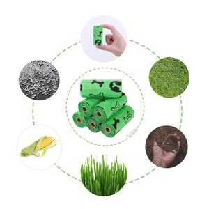 Sac à déjections canines biodégradable et écologique en promotion – Sacs à déchets pour animaux de compagnie en plastique EPI D2W à dégradation rapide avec distributeur - Product Image 6