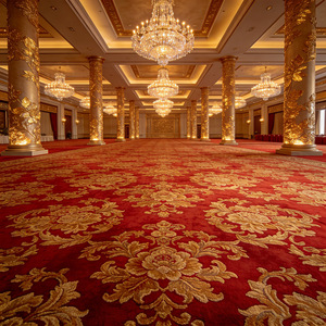 Alfombra de lujo de 5 <span class=keywords><strong>estrellas</strong></span> para banquetes de <span class=keywords><strong>Hotel</strong></span>, resistente al fuego, alta calidad, Axminster, alfombra para banquetes, alfombra de <span class=keywords><strong>Hotel</strong></span> de alta calidad - Product Image 1