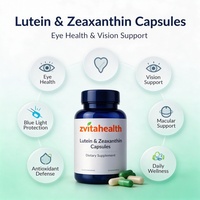 Capsules de lutéine et de zéaxanthine, soutien de la santé oculaire, protection contre la lumière bleue, santé maculaire, complément alimentaire en marque privée OEM