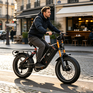 Bicicleta Eléctrica de Montaña eAhora Juliet Pro Max con Suspensión Completa, Llantas Gruesas de 20 Pulgadas, Carga Máxima de 330 LBS, Largo Alcance - Product Image 6