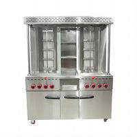 Machine à Kebab Manuelle Commerciale Verticale au Charbon pour Koobideh et Chawarma, avec Brochettes
