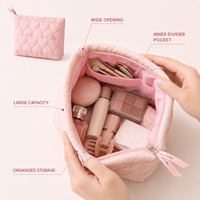 Sac de rangement durable en velours côtelé, porte-rouge à lèvres, porte-clés, porte-bijoux, porte-monnaie, petit sac cosmétique portable multifonctionnel