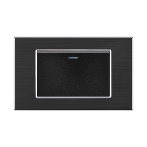 Fiko Tiêu Chuẩn Mỹ Tường Thiết Bị Chuyển Mạch Và Ổ Cắm 118 Loại Màu Đen Nhôm Dây Vẽ Bảng Điều Chỉnh 15A/20A/45A - Product Image 4