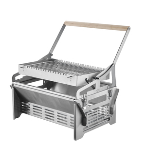 <span class=keywords><strong>Parrilla</strong></span> Portátil de Carbón WELAND de Acero, Altura Ajustable, con Cesta Giratoria y Rejilla de Carbón Manual para Fácil Volteo - Product Image 4