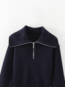 SHENZHU 2026 Nouveau <span class=keywords><strong>Pull</strong></span> Tricoté à Col Zippé et Manches Longues pour Femme, Style Européen et Américain 5536155 - Product Image 3