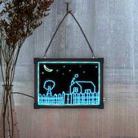 Tableau d'écriture de messages à LED Illuminé Effaçable Effet néon Panneau de menu de restaurant pour la publicité de magasin