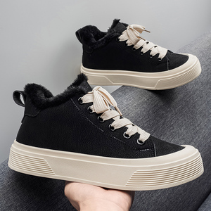 Chaussures décontractées montantes tendance 2025, grande taille, marron, pour hommes et femmes, style marche, avec doublure chaude - Product Image 5