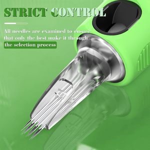 เข็มสักซิลิโคนอินคิน คละแบบ 40 ชิ้น # 10 บั๊กพิน 0.3 มม. แม็กนั่ม มิสติ (7RM 9RM 13RM 15RM 17RM) ดีไซน์ปรับปรุง ปกป้อง - Product Image 2