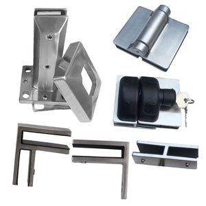 ZD Ventas calientes Acero inoxidable 180 grados Cierre suave Vidrio a bisagra de puerta de vidrio Diseño moderno para valla de piscina al aire libre - Product Image 3