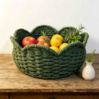 Panier en osier naturel avec poignée et doublure en coton, panier de rangement en rotin fait main pour la décoration de la maison, la cuisine et les cadeaux