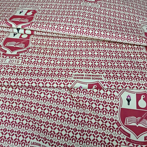 Tela Africana 100% Algodón con Estampado de Cera <span class=keywords><strong>Real</strong></span> para Uniformes Escolares, Venta al Por Mayor - Product Image 3
