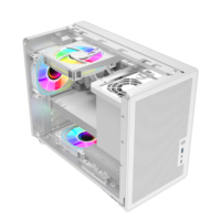 Boîtier d'ordinateur MATX portable, petit boîtier HTPC, boîtier de jeu pour PC de bureau, micro-ordinateur de table pour usage domestique