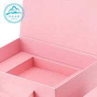 Emballage de cadeau en carton rigide 2 pièces et base de luxe personnalisé Boîte à bijoux avec insert en mousse Emballage Joyeros De Viaje