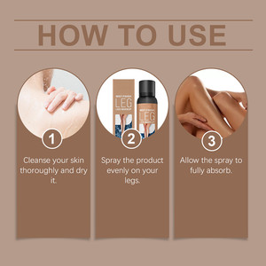 OEM verano al aire libre sedoso suave radiante nutritivo hidratante esencia líquida forma pierna bronceado corrector Spray - Product Image 3